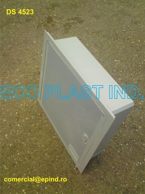 Caseta stradala din fibra de sticla 50×50 incastrabila pentru cleme de derivatie pentru cabluri de joasa tensiune. 286032 DS 4523 RO