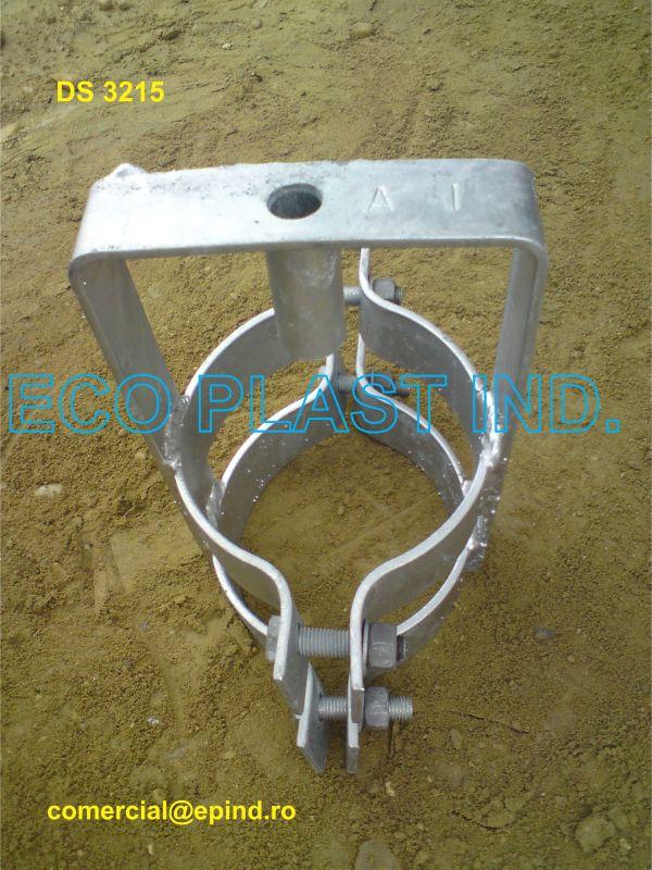 Placuta din otel zincat pentru stalpi de lemn linie aeriana MT 244098 DS 3215