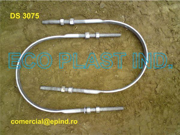 Bratara otel zincat pentru console de otel pentru linii MT-tip D= 340mm 245326 DS 3075/3