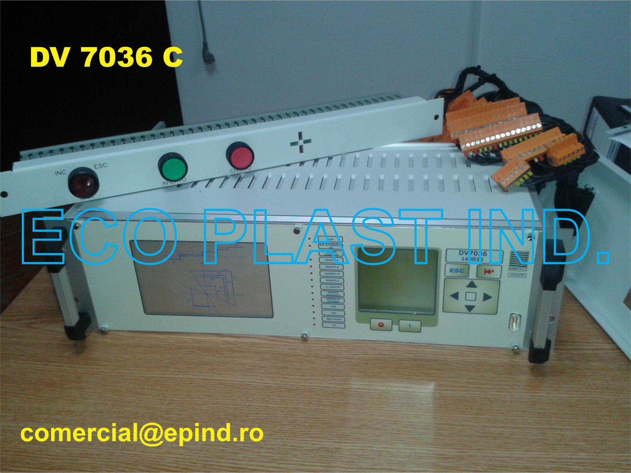 Panou de protectie distantiometrica pentru linie IT cu functii de protectie, monitorizare si comanda automatizare control 160030 DV 7036 C