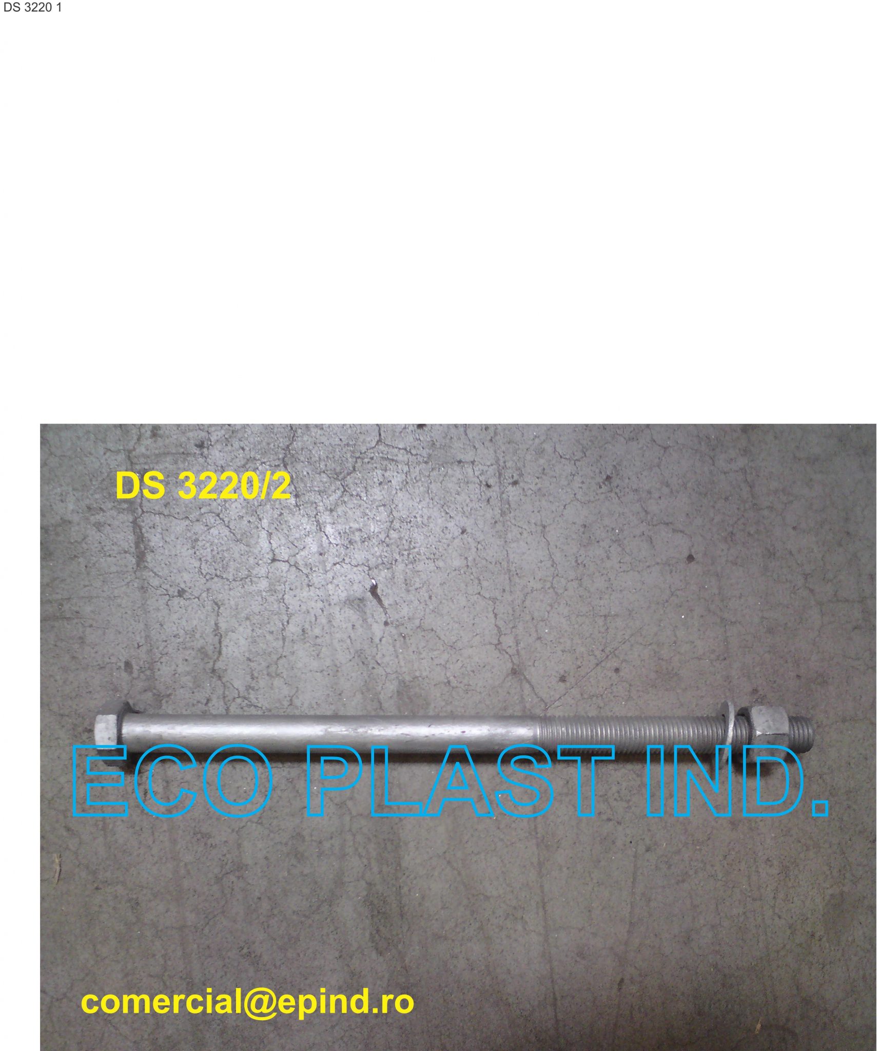 Buloni de fixare pe stalpi a suportilor de intindere si sustinere -tipo 350 243071 DS 3220/2