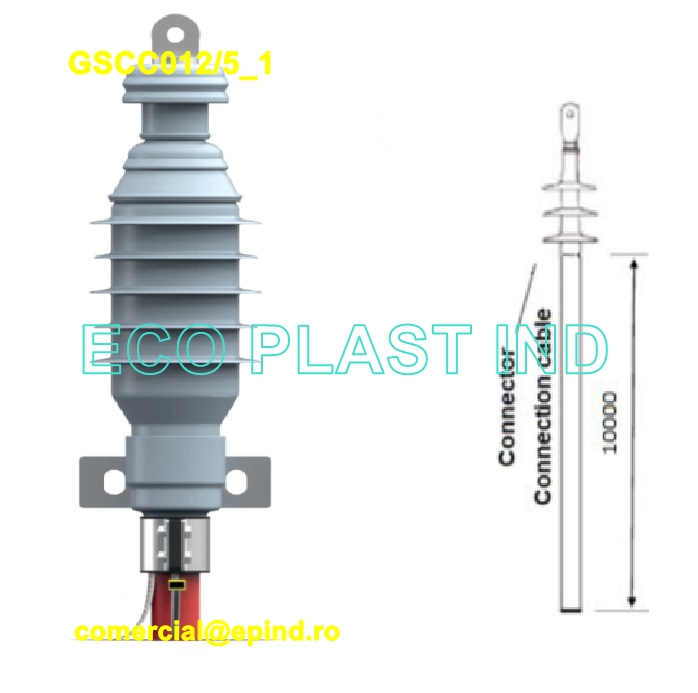Cablu MT echipat cu terminal preasamblat, tip SMART, cu masurarea tensiunii si a curentului, 24 kV, 95 - 240 mm, l = 1000 mm - 270017 GSCC012/5_1 27 00 17 GSCC012 5 SMART TERMINAL